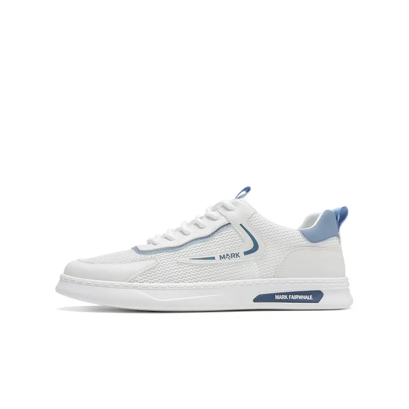 FAIRWHALE Low top Stylish Skateboarding Shoes Men's White