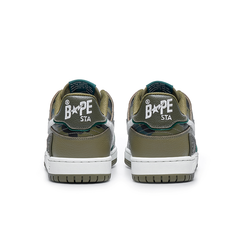Мужские кеды A BATHING APE SK8 STA (коричневый) — фото 6