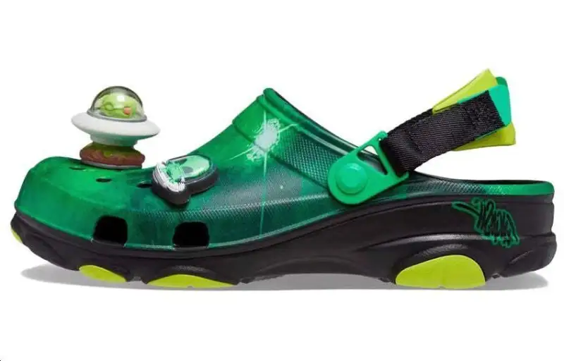 Crocs All Terrain Clog Ron English Area 54 Green Galaxy