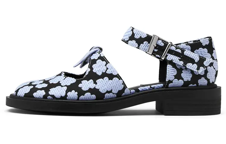 CHARLES&KEITH Top Grain Cow Leather Mary Jane Shoes Women's