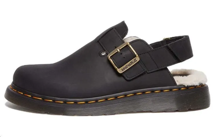 Dr.Martens Jorge 2 Faux Fur Lined Slingback Mule 'Black' Women's