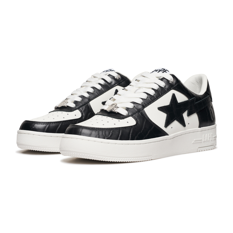 Мужские кроссовки A BATHING APE BAPE STA (черно-белые)