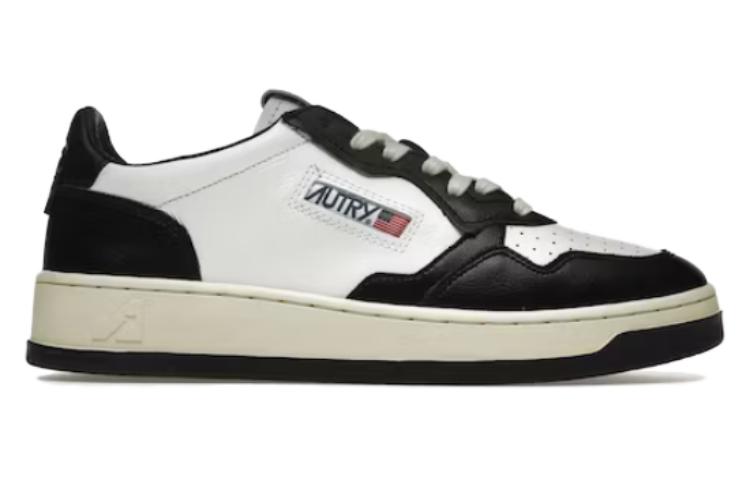 AUTRY Medalist Leather Low Black White