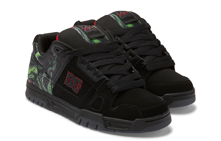 Slayer X DC Shoes Stag Low Black Green