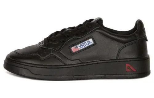 AUTRY Leather Lace Up Stylish Skateboarding Shoes Women's Black
