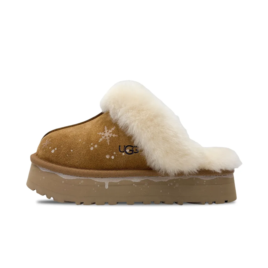 UGG Slip Resistant Closed Toe Slippers Women's Chestnut Brown