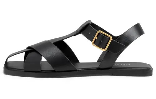 CHARLES&KEITH Pu Casual Sandal Women's Black