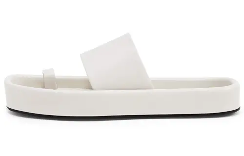CHARLES&KEITH Pu Slippers Women's White