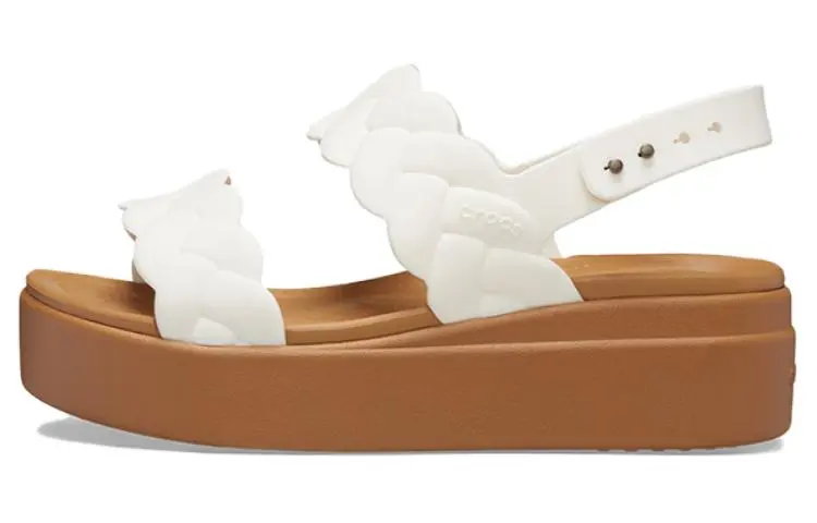 Crocs One Strap Sandals 4.5cm Women's White