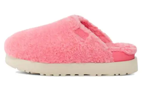 UGG Suede Comfortable Platform Slippers Women's Pink