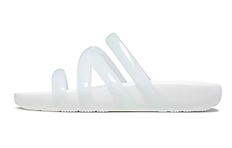 Crocs Splash Glossy Strappy Sandal 'White' Women's