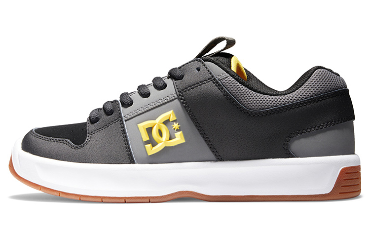 DC Shoes Lynx Zero Slip Resistant Abrasion Resistant Low top Skateboard Shoes Men's Black Gray Gold