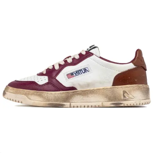 AUTRY Super Vintage Low top Skateboard Shoes Men's White Purple