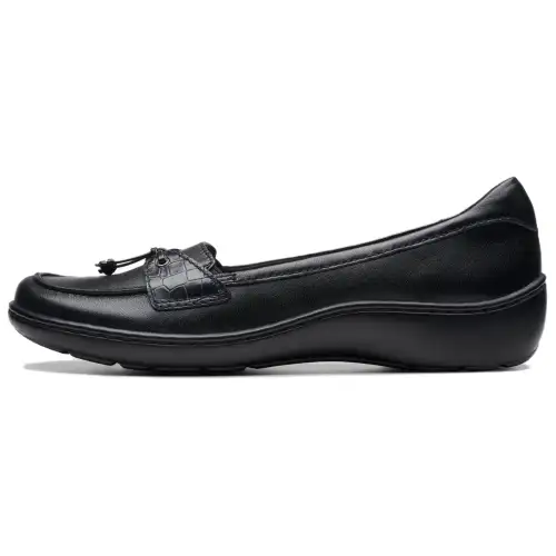 Clarks Leather Casual Shoes Women's Black