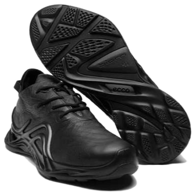 Ecco BIOM INFINITE Cow Leather Abrasion Resistant Low top Hiking Shoes Men’s Black