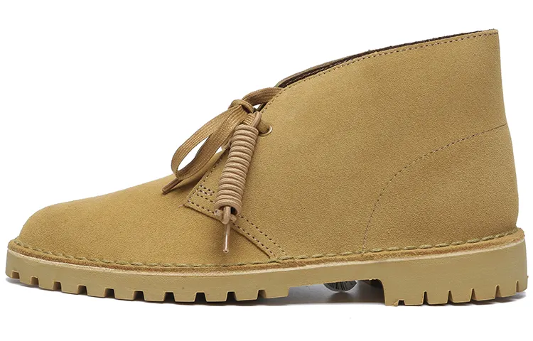 Clarks Desert Rock Ankle Length Outdoor Boots Men's Burnt Yellow