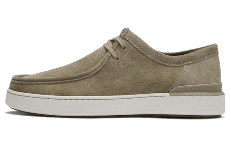 Clarks Cow Split Leather Casual Shoes Men's Brown