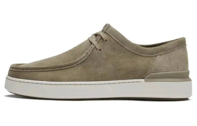 Clarks Cow Split Leather Casual Shoes Men's Brown