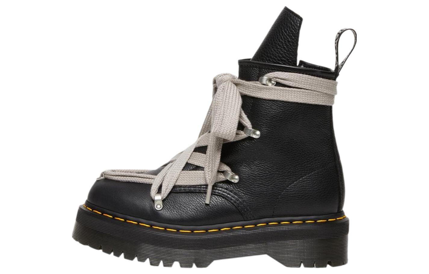 Rick Owens x Dr.Martens Martin comfortable and casual Martin boots, same style for men and women, black