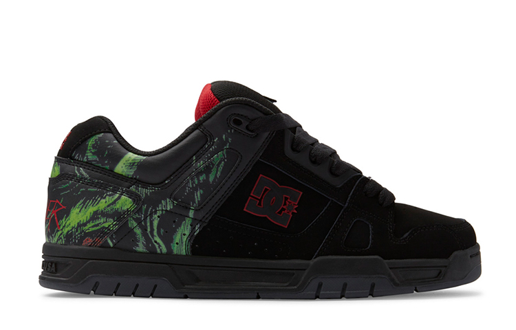 Slayer X DC Shoes Stag Low Black Green
