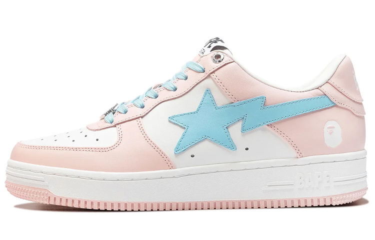 Мужские кеды A BATHING APE STA "Pastel Color" (розовые)