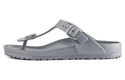 Birkenstock Gizeh Flip Flops Unisex Silver Gray Regular