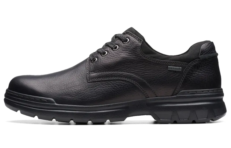 Clarks Top Grain Cow Leather Men's Casual Shoes Men's Black