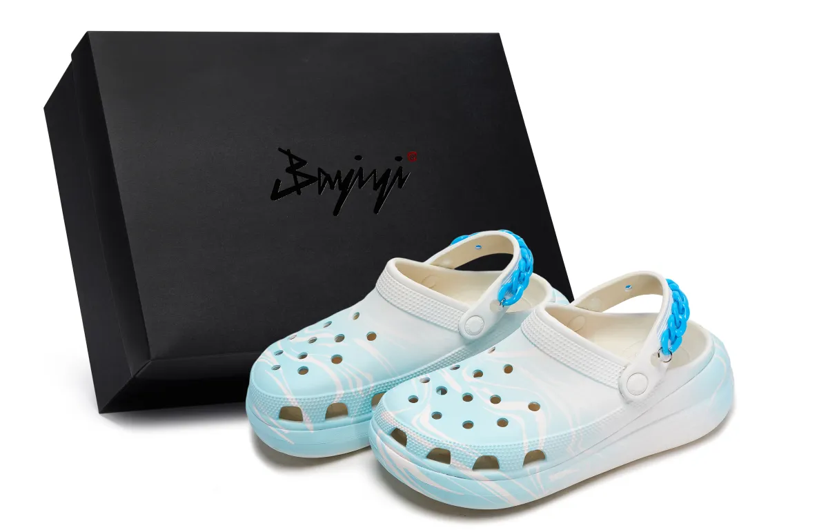 Crocs Crush Clog EVA Clogs Unisex White Blue