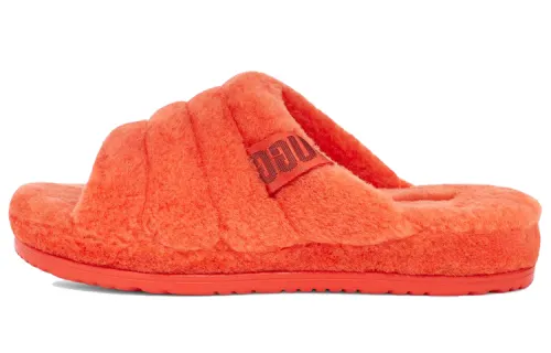 UGG Fluff You Shearling Stylish Sandal Women's Orange