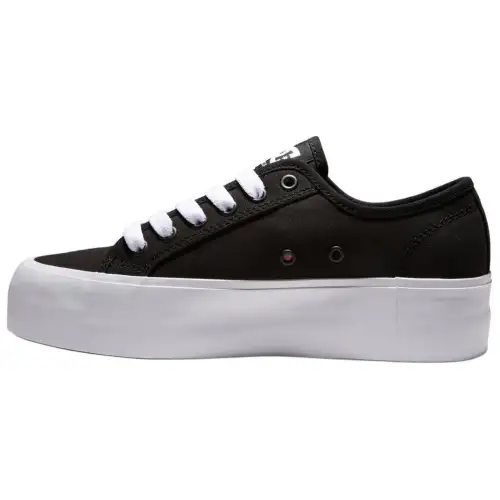 DC Shoes Manual Suede Low top Skateboard Shoes Women's Black White