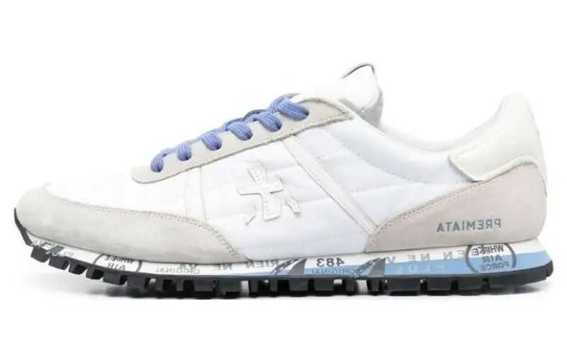 PREMIATA Leather Low top Casual Shoes Men's White
