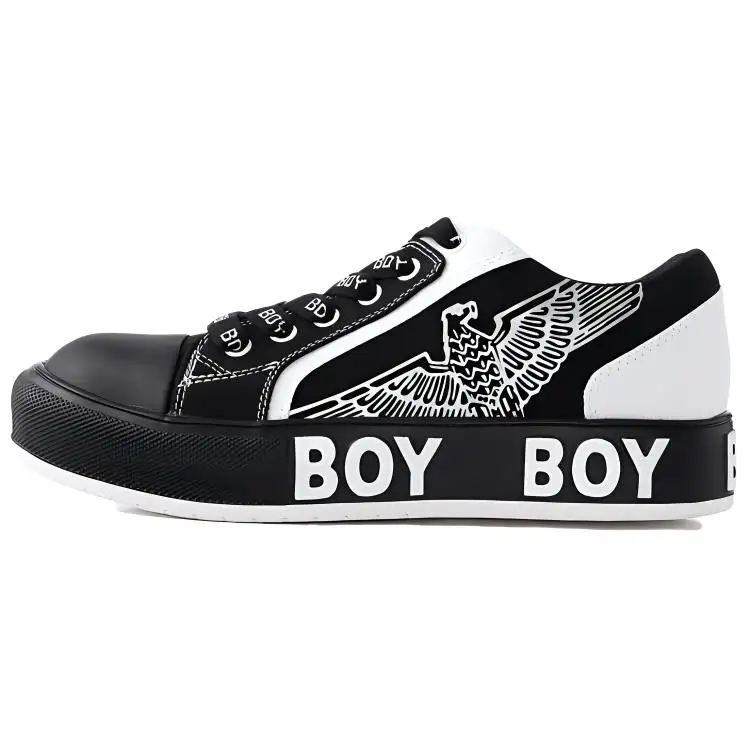 Boy London Low top Skateboard Shoes Unisex Black