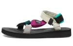 HAY x Suicoke DEPA AabHY Leather Beach Sandals Men's Purple Gray Green