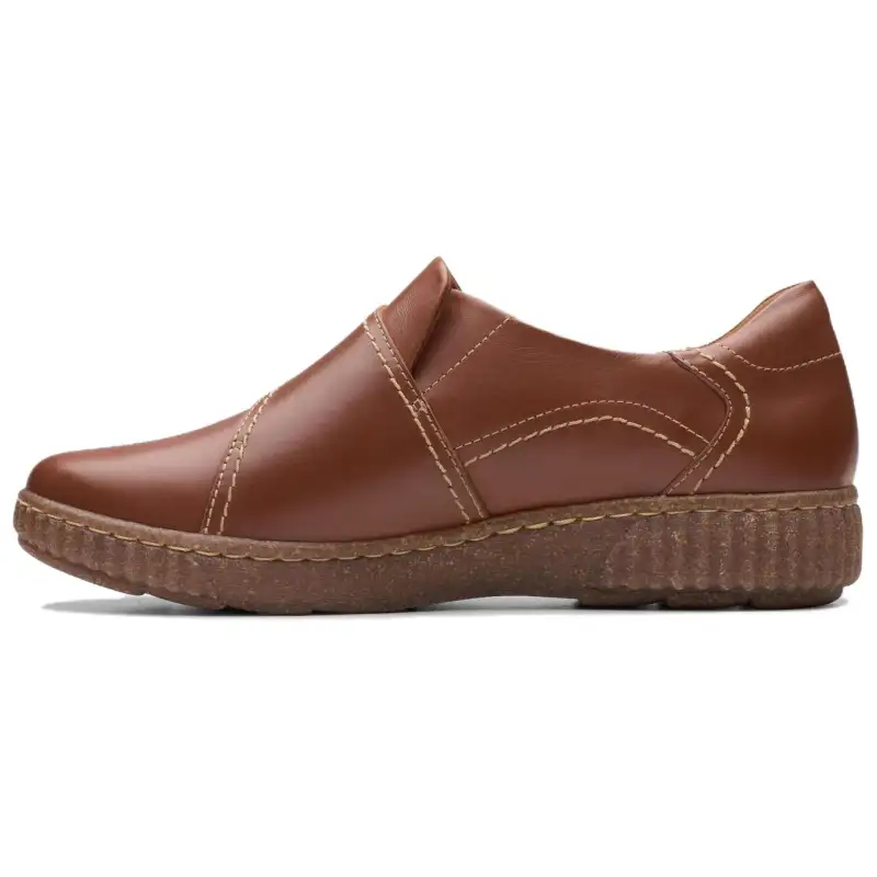 Clarks Leather Casual Shoes Women's Tan