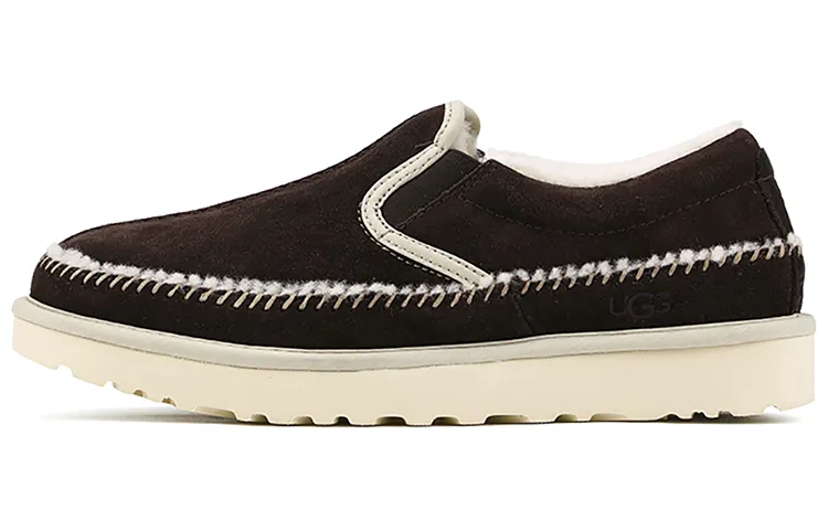 UGG Neumel Slip on Stitch Thermal Abrasion Resistant Thermal Abrasion Resistant Low top Casual Shoes Men's Coffee