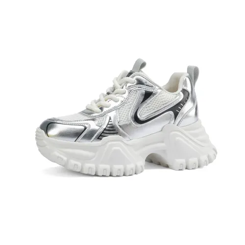 D FUSE SCANDINAVIA Casual Athletic Shoes Cushioning Slip Resistant Abrasion Resistant Low top Chunky Sneakers Women's