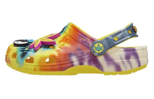 Crocs Classic Half Baked EVA Clogs Men's Yellow Purple