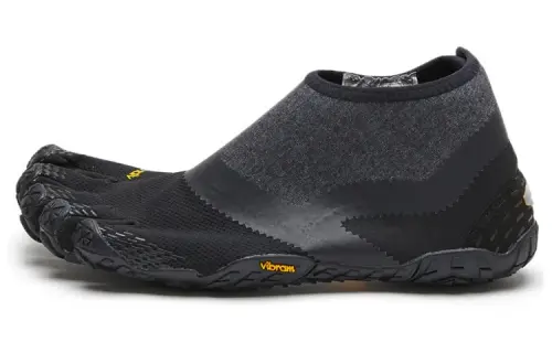 Suicoke Five Fingers Shoes Polyester Slip on Slip Resistant Mid top Sports Casual Shoes Women's Black