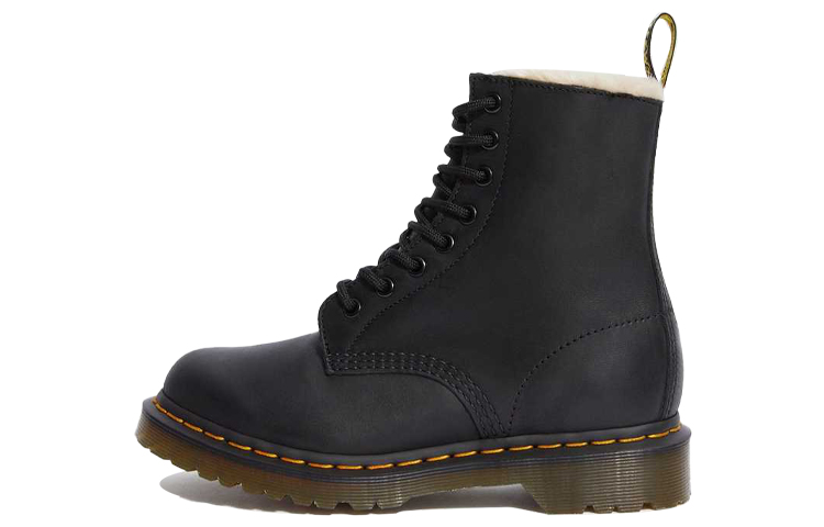 Dr.Martens Martin 1460 Round Toe Lace Short Martin Boots Women's Black