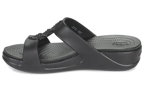Crocs Monterey Slide Slippers Women's Black