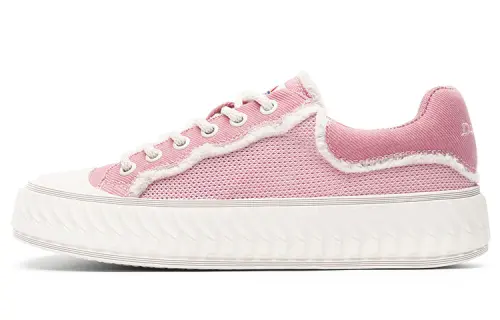 Dickies Low top Canvas Shoes Women's White Peach Pink