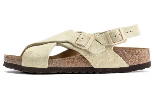 Birkenstock Suede Beach Sandals Women's Apricot Regular