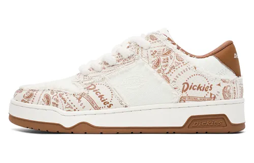 Dickies Low top Skateboard Shoes Men's White Brick Red