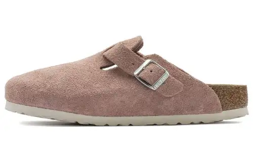 Boston Birkenstock Soft Footbed Suede 'Pink Clay' Women's