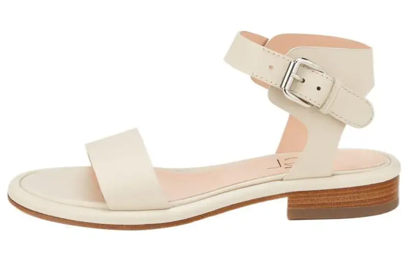 AGL Cow Leather One Strap Sandals 2.5cm Women's Beige