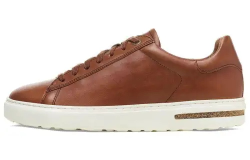 Birkenstock Leather Low top Skateboard Shoes Unisex Brown Regular