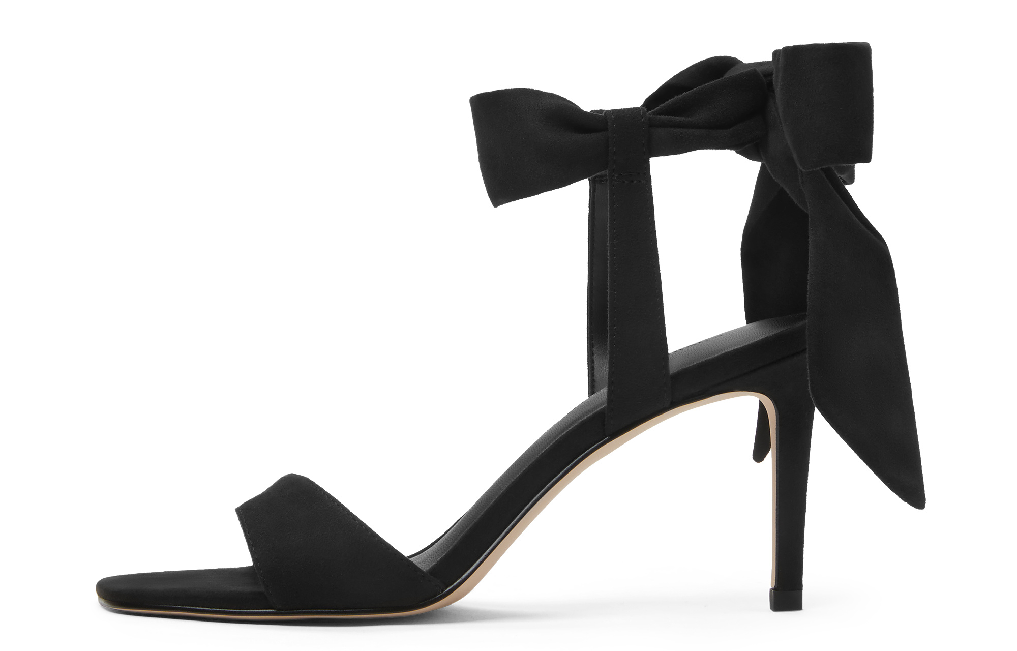 CHARLES&KEITH Small Ck PU, Textile One Strap Sandals 8cm Women's