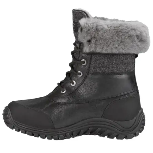 UGG Adirondack Short Snow Boots Women's Gray Black