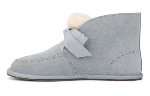 UGG Kallen Lace Other Warm and Anti-slip Round Toe Plush Warm Lace Ankle-length Snow Boots Women’s Light Gray