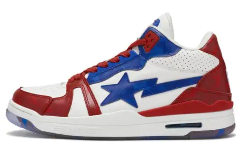 Russell Athletic x A BATHING APE Clutch Sta Cow Leather High top Skateboard Shoes Women's Multicolor